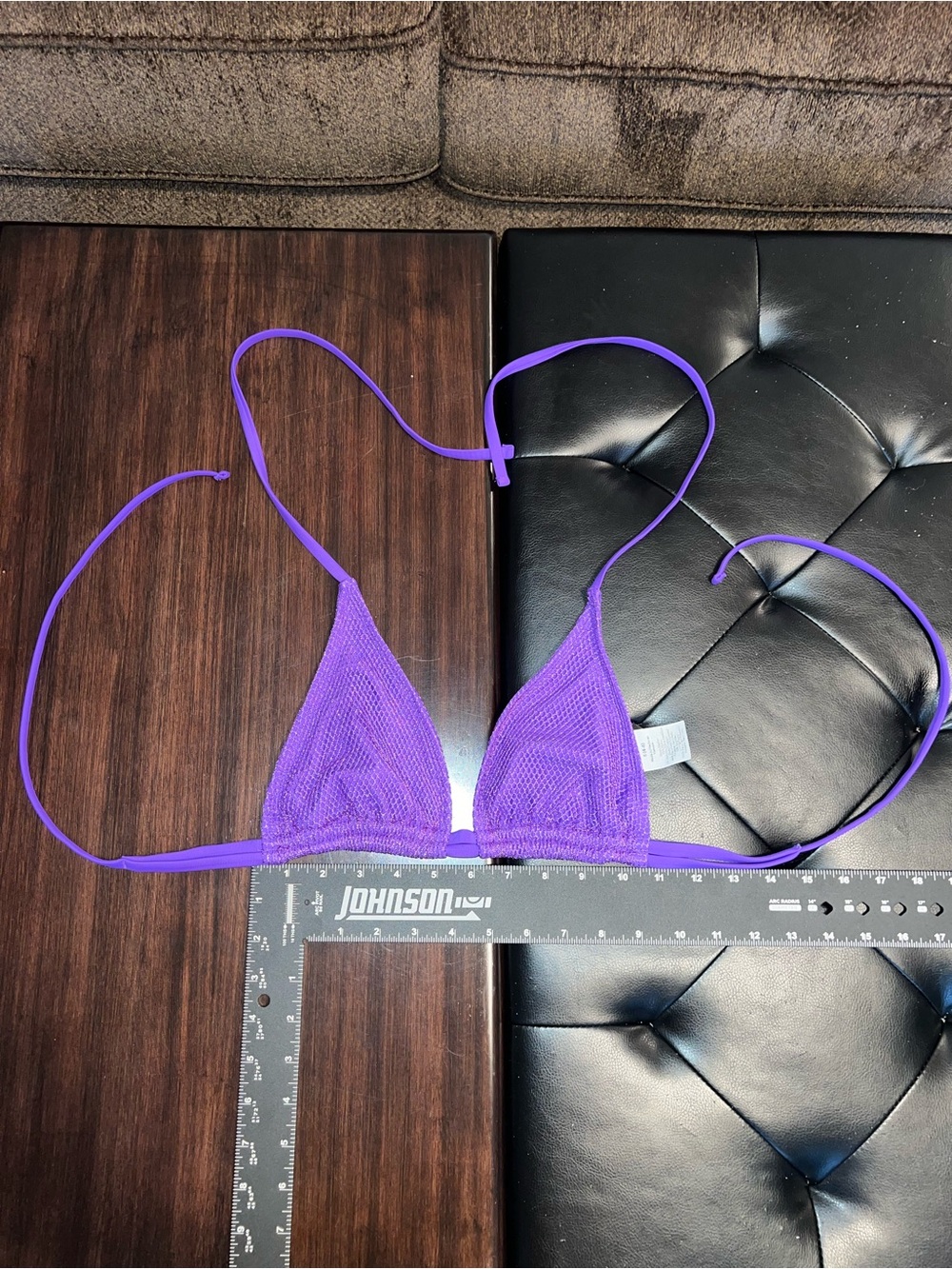 Purple Triangle Bikini top- Women Swim. Beautiful Purple! Pair w/ white or Black